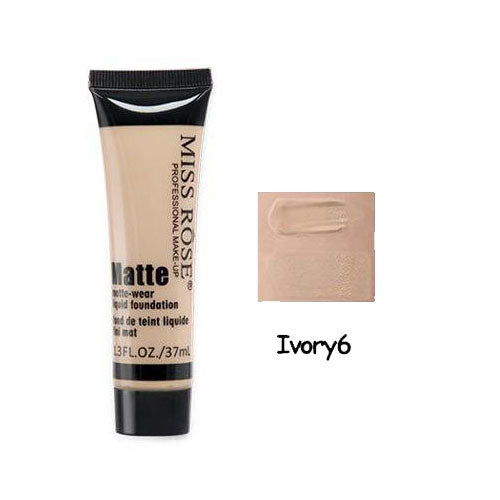 MISS ROSE LIQUID FOUNDATION MATTE IVORY-6 37ML