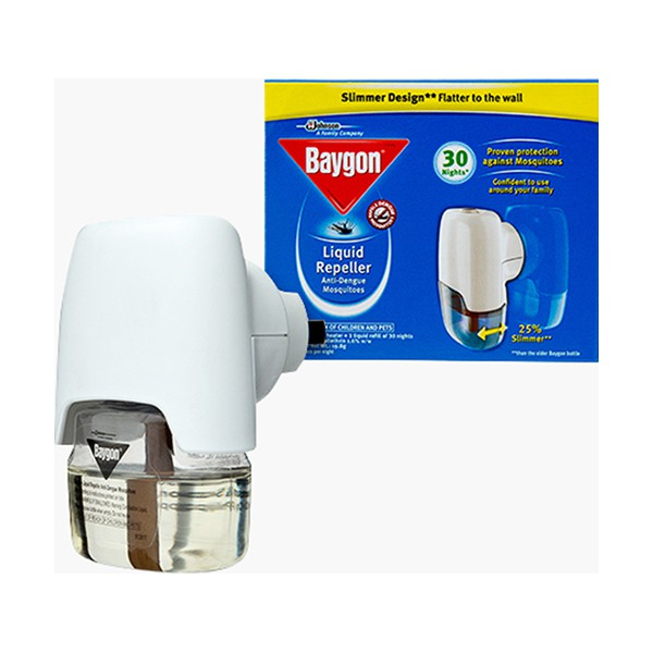 BAYGON ELECTRIC LIQUID ANTI MOSQUITES HEATER + REFILL