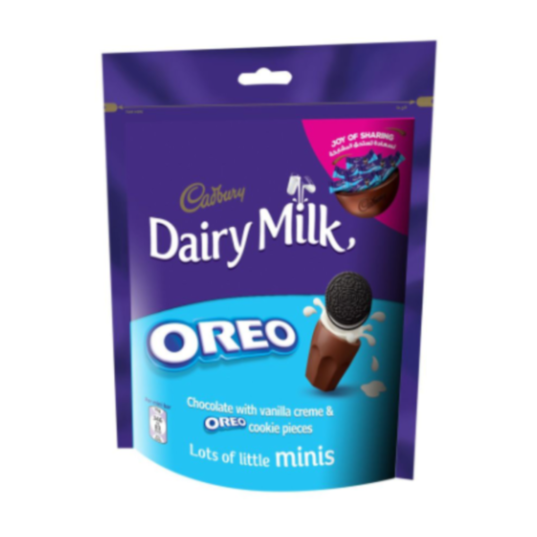 CADBURY DAIRY MILK OREO MINI CHOCOLATE POUCH 188GM