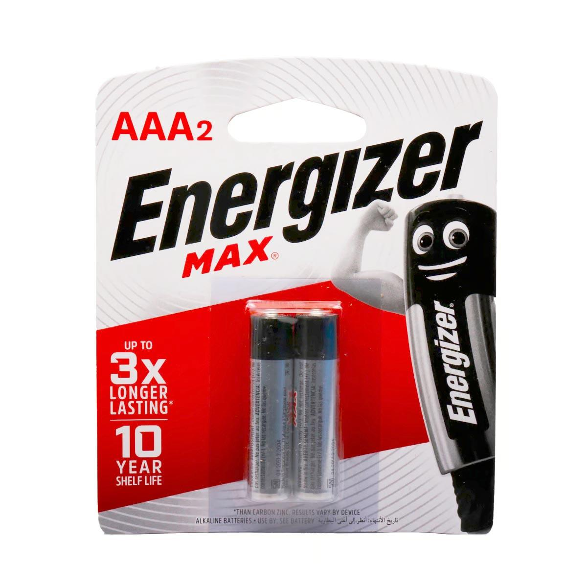 ENERGIZER MAX AAA BATTERIES X2-PCS