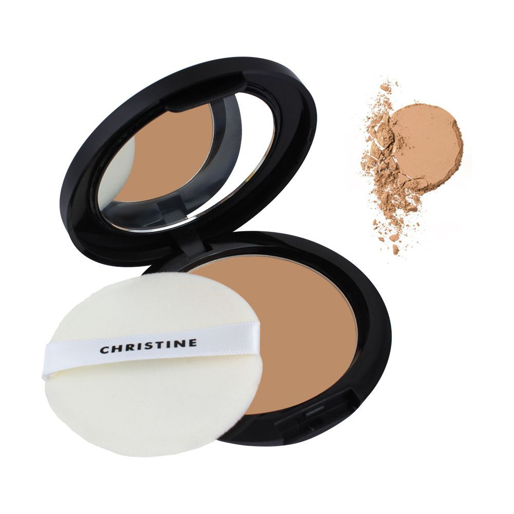 CHRISTINE FRAGRANCE COMPACT POWDER, ACTIVE FADE BROWN SUGAR 928