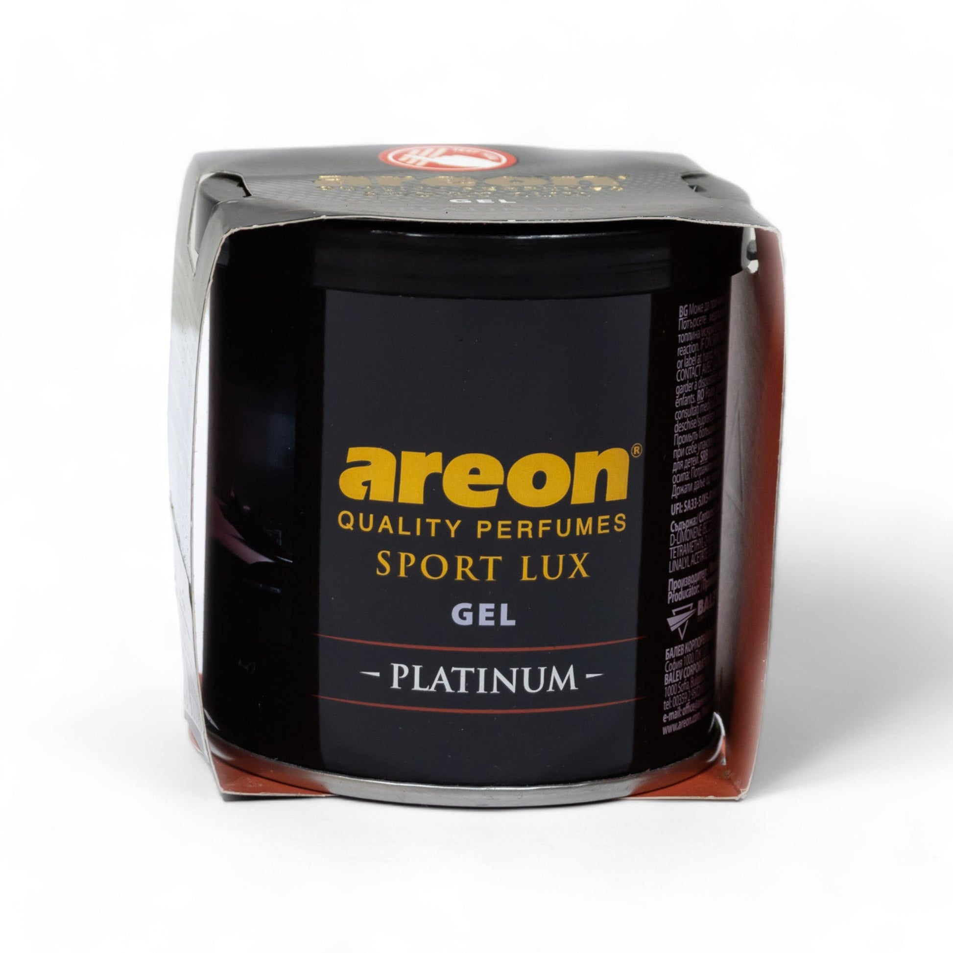 AREON QUALITY PERFUMES SPORT LUX GEL PLATINUM 80GM CAN