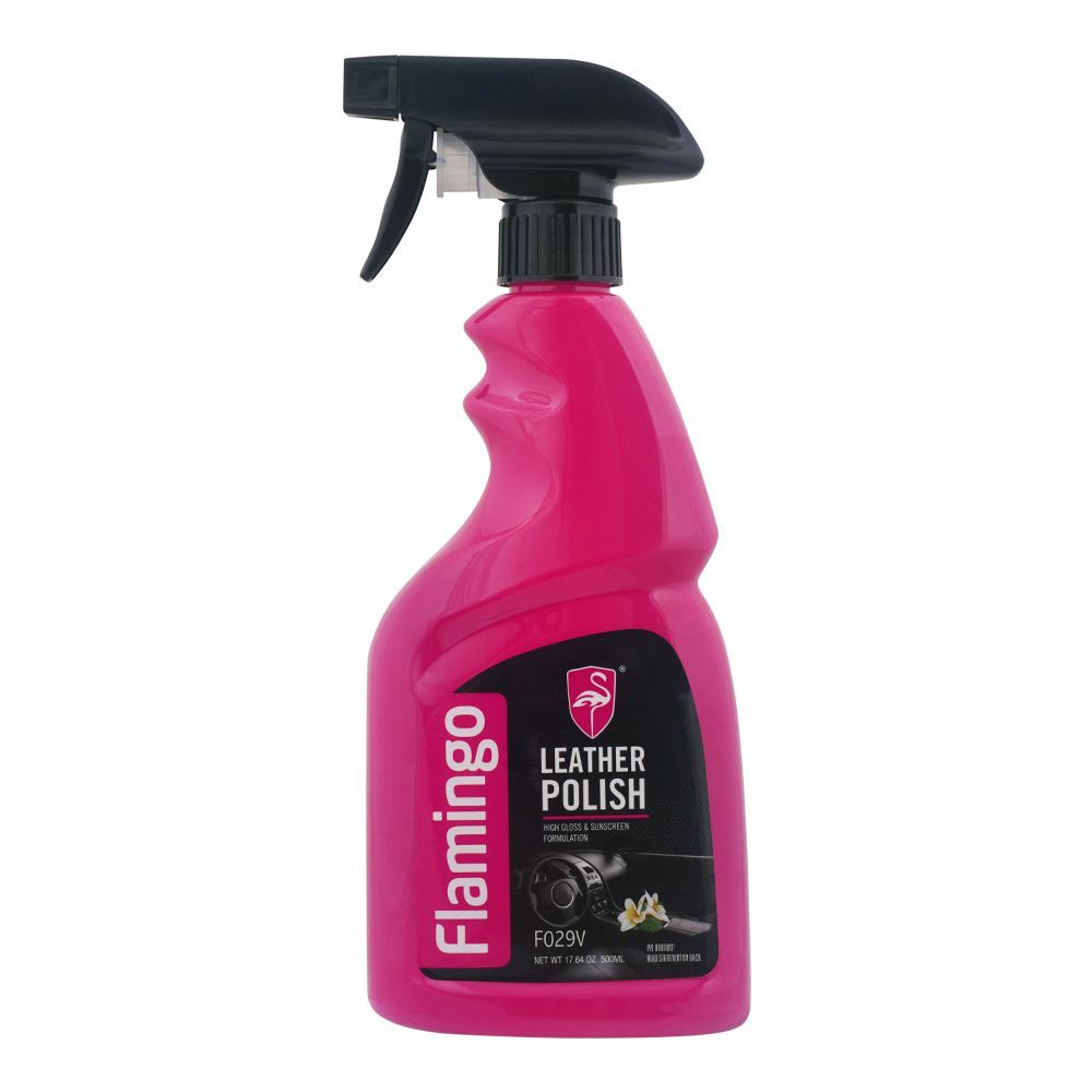 FLAMINGO LEATHER POLISH 500ML SPRAY