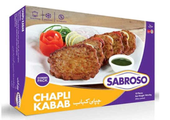 SABROSO CHAPLI KABAB NET WEIGHT 296G