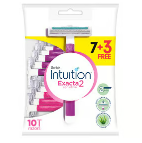 SCHICK INTUITION EXACTA 2 SENSITIVE 7+3 RAZORS