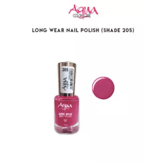 AQUA COLORLINE LONG WEAR NAIL POLLISH 15ML NO. 205