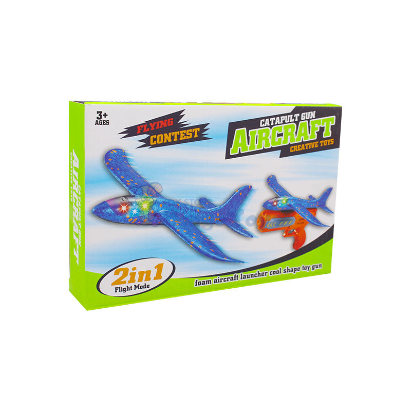 CATAPULT GUN AIRCRAFT CREATIVE TOYS 2IN1 598-A1