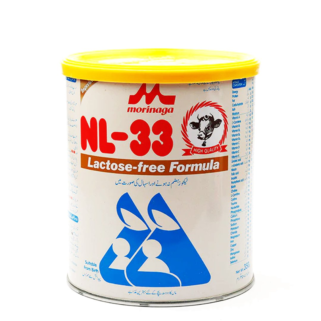 MORINAGA NL-33 LACTOSE FREE 350GM TIN