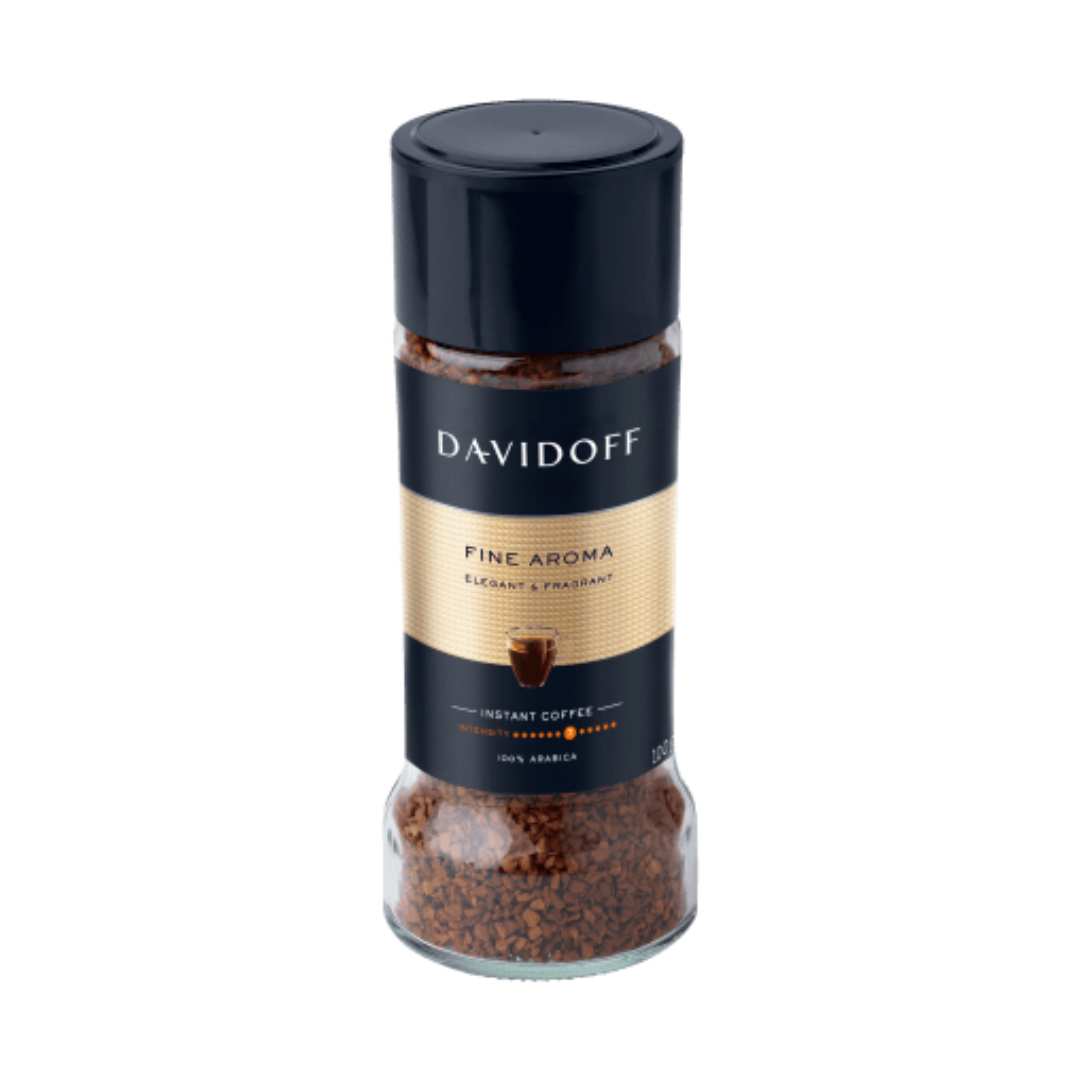 DAVIDOFF COFFEE FINE AROMA 100GM GLASS JAR