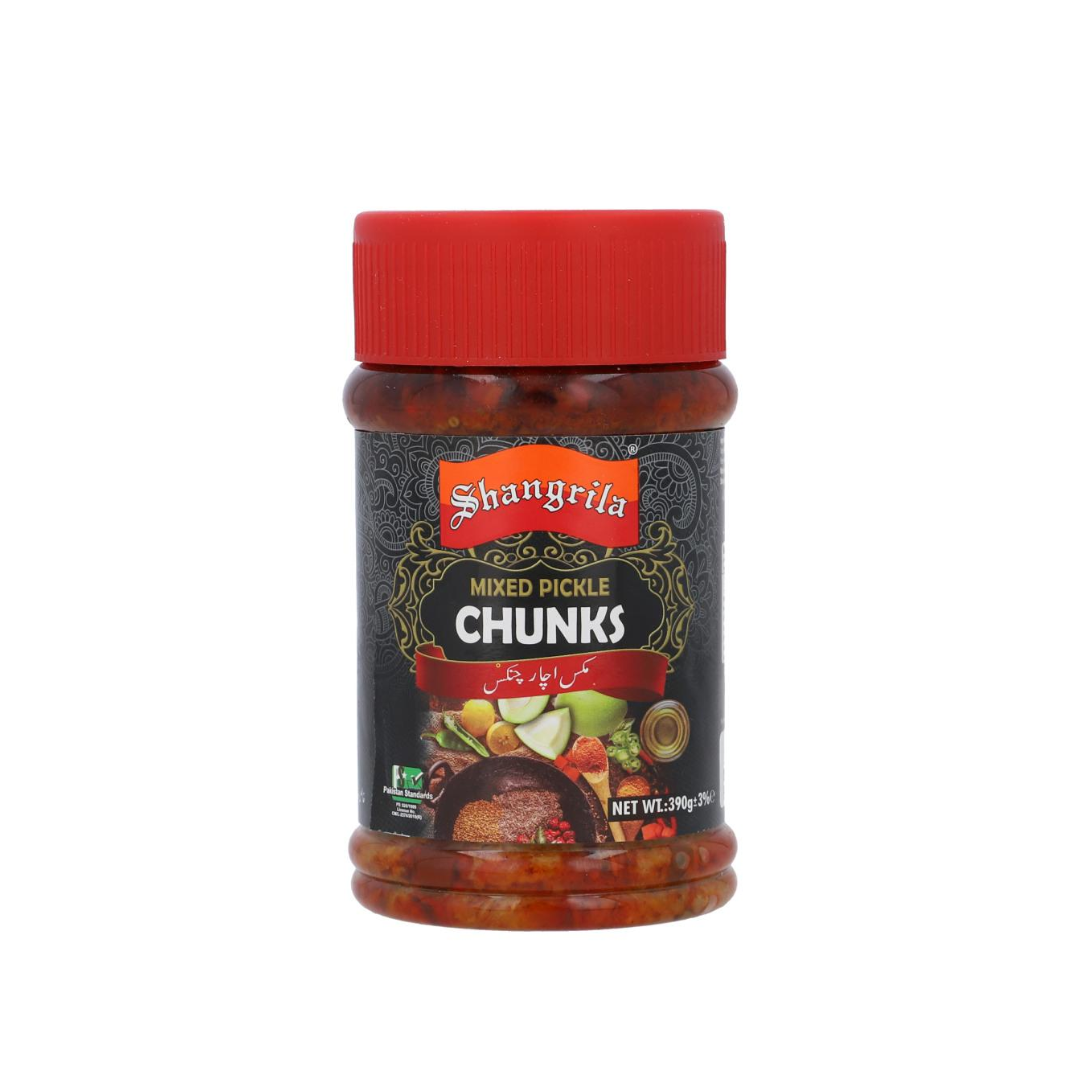 SHANGRILA MIXED PICKLE CHUNKS JAR 390GM