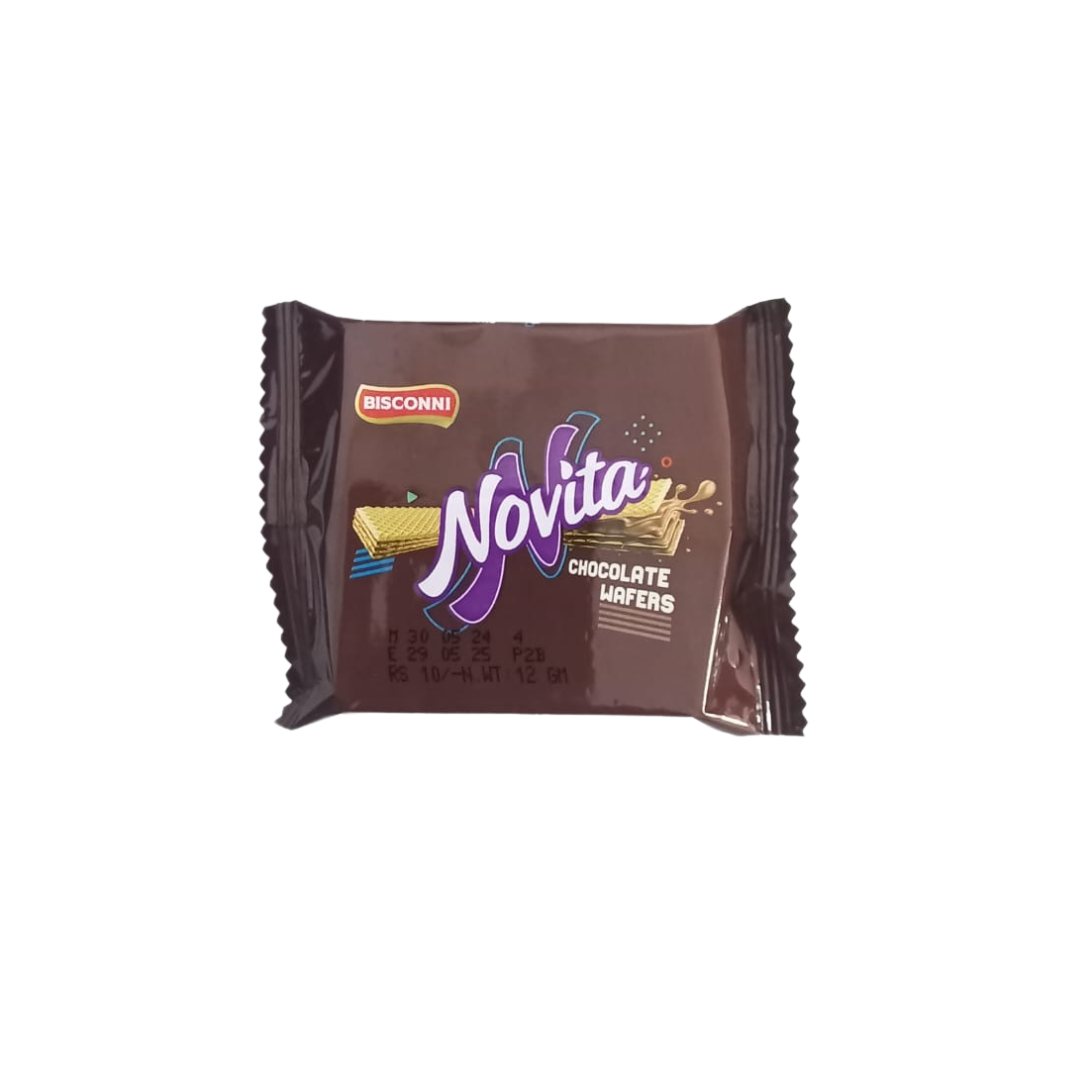 BISCONNI NOVITA CHOCOLATE WAFERS 12GM