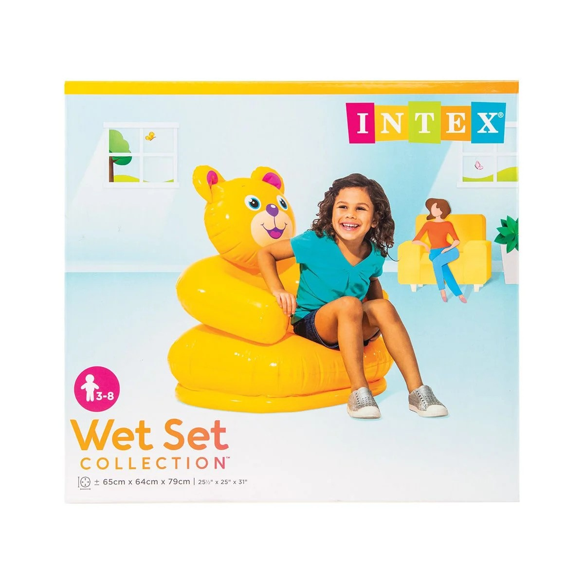 INTEX WET SET COLLECTION INFLATABLE KIDS CHAIR 68556NP