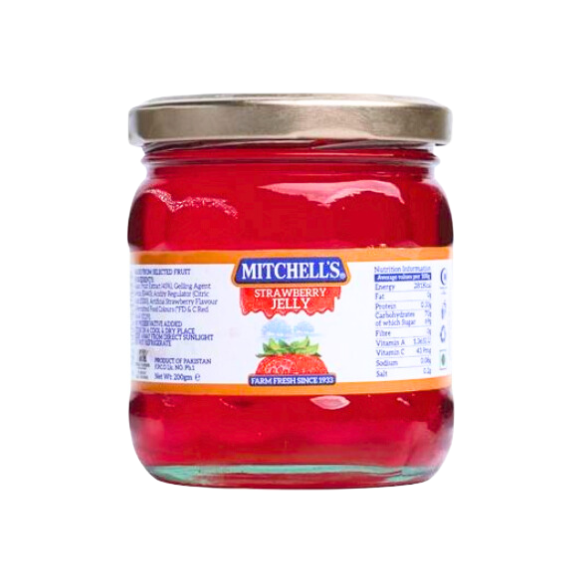 MITCHELLS STRAWBERRY JELLY 200GM