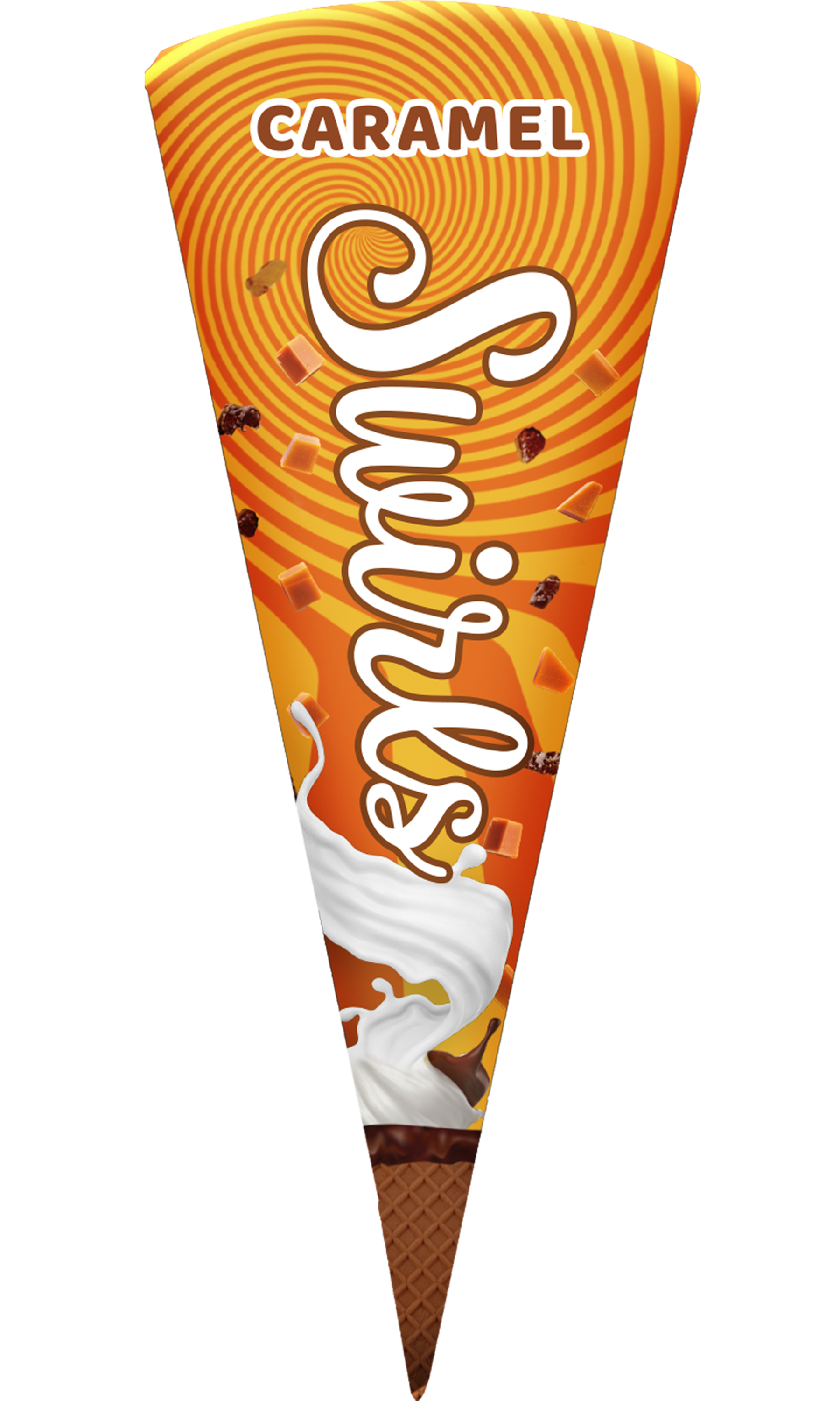 HICO SWIRLS CARAMEL CONE 100ML