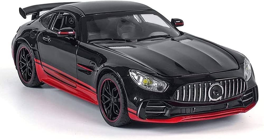 BENZ AMG GTR TOY CARS MODEL CAR, ZINC ALLOY PULL BACK TOY CAR WITH SOUND AND LIGHT FOR KIDS BOY GIRL GIFT