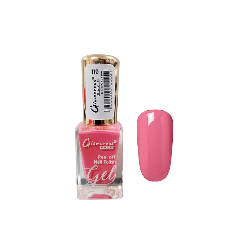 GLAMOROUS FACE PEEL OFF NAIL POLISH GEL 119