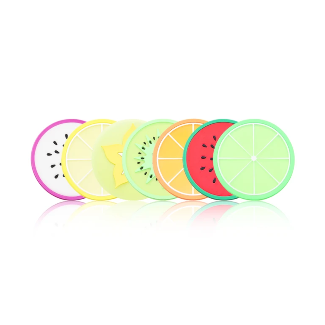 SILICONE FRUIT TEA COASTER SET 6 PCS