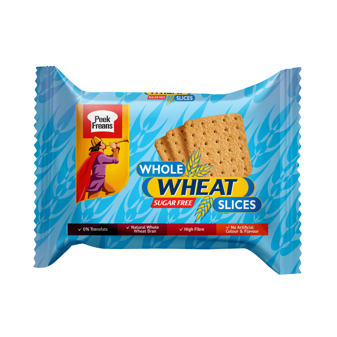 PEEK FREANS WHOLE WHEAT SLICES SUGAR FREE BISCUIT 31.4GM