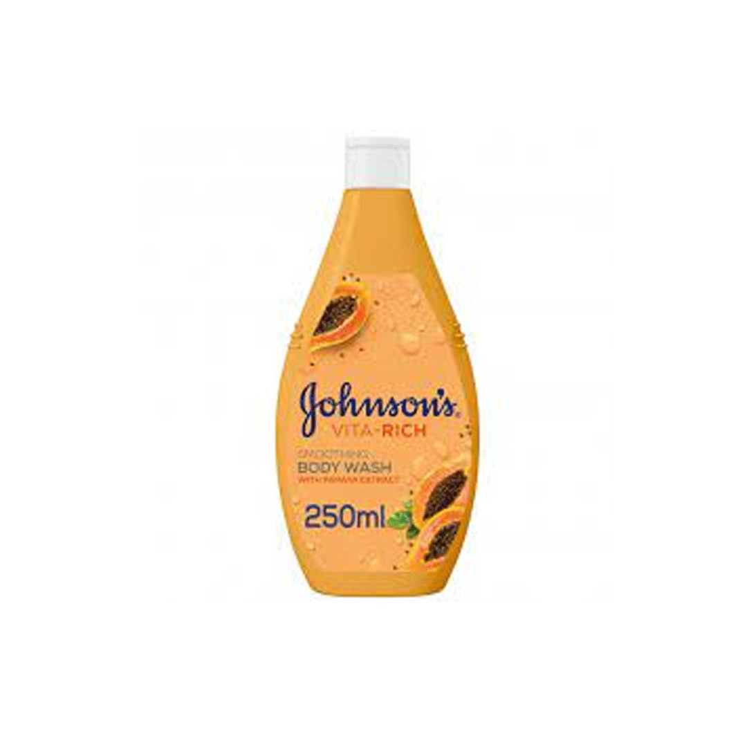 JOHNSONS VITA-RICH SMOOTHING BODY WASH 250ML