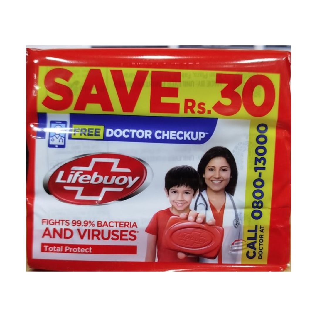 LIFEBUOY TOTAL PROTECT 128GM 3IN1PACK