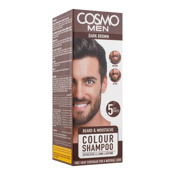 COSMO MEN COLOUR SHAMPOO DARK BROWN 180ML