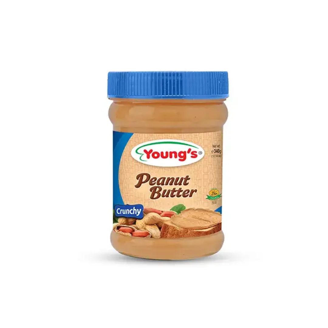 YOUNGS PEANUT BUTTER CRUNCHY 340GM