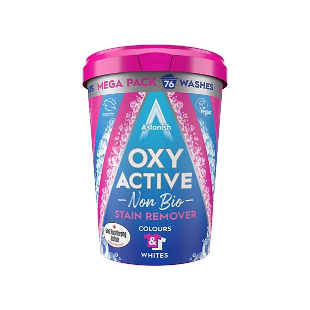 ASTONISH OXY ACTIVE NON BIO STAIN REMOVER 1.65KG