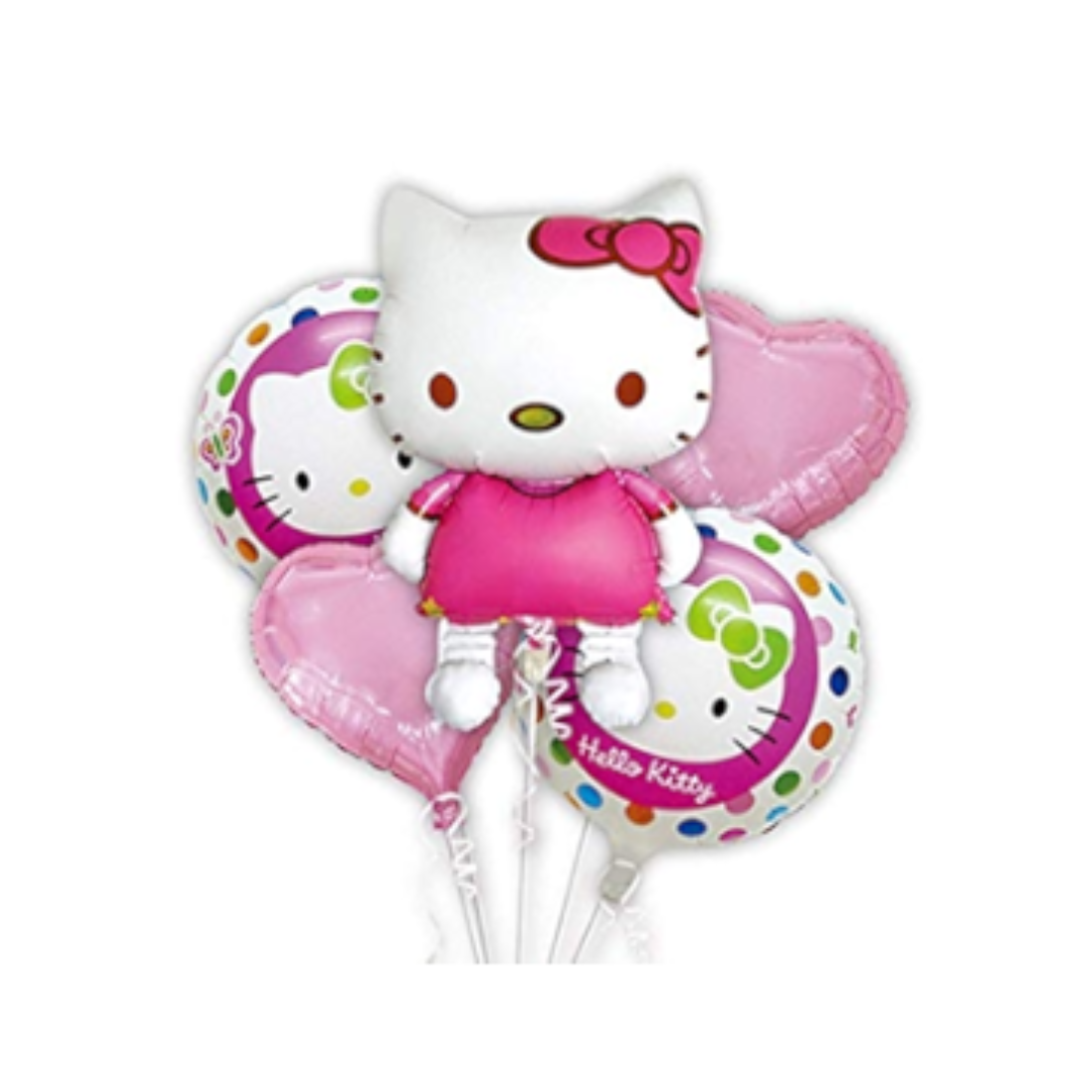 HELLO KITTY FOIL BALLOON SET 5-PCS