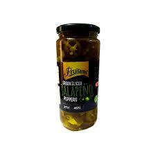 FRUITAMINS GREEN SLICED JALAPENO PEPPERS 467GM