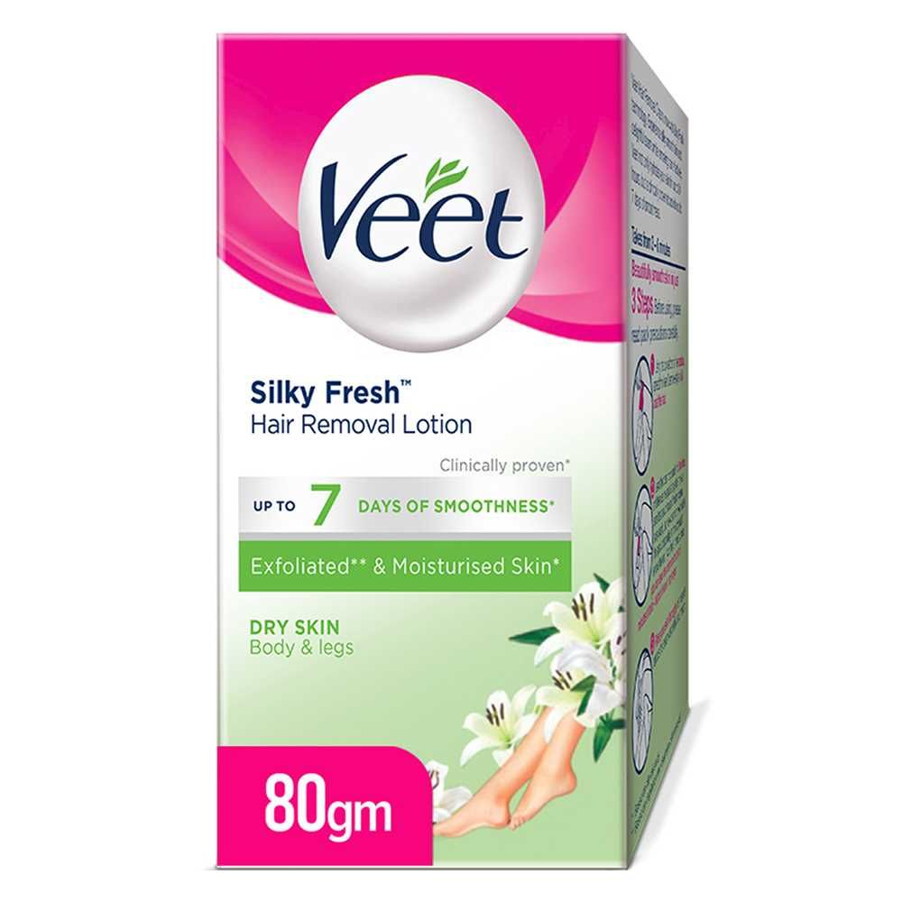 VEET SILKY FRESH HAIR REMOVAL LOTION DRY SKIN 80GM