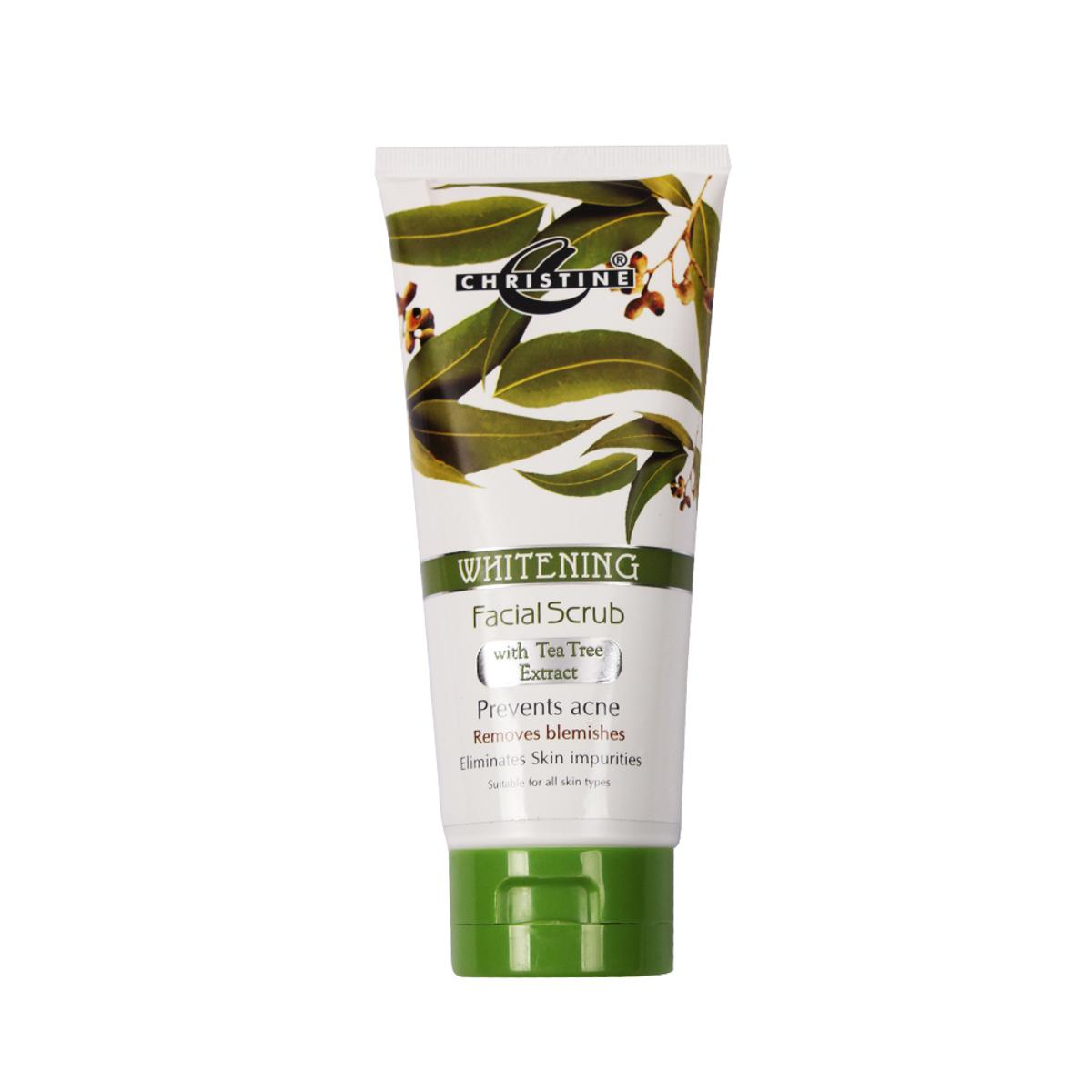 CHRIRTINE WHITENING FACIAL SCRUB WITH TEA TREE 150GM