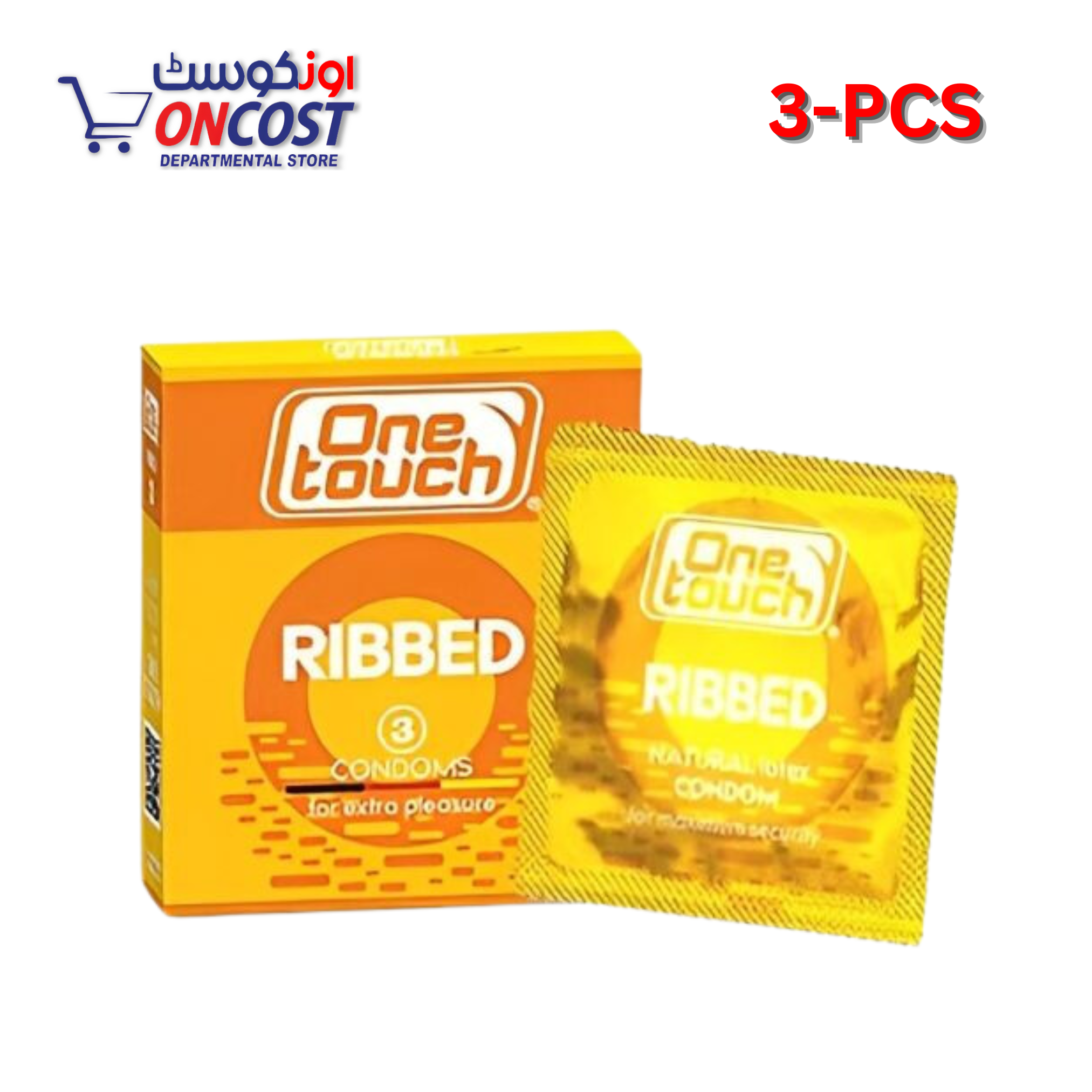 ONE TOUCH RIBBED CONDOM 3PCS