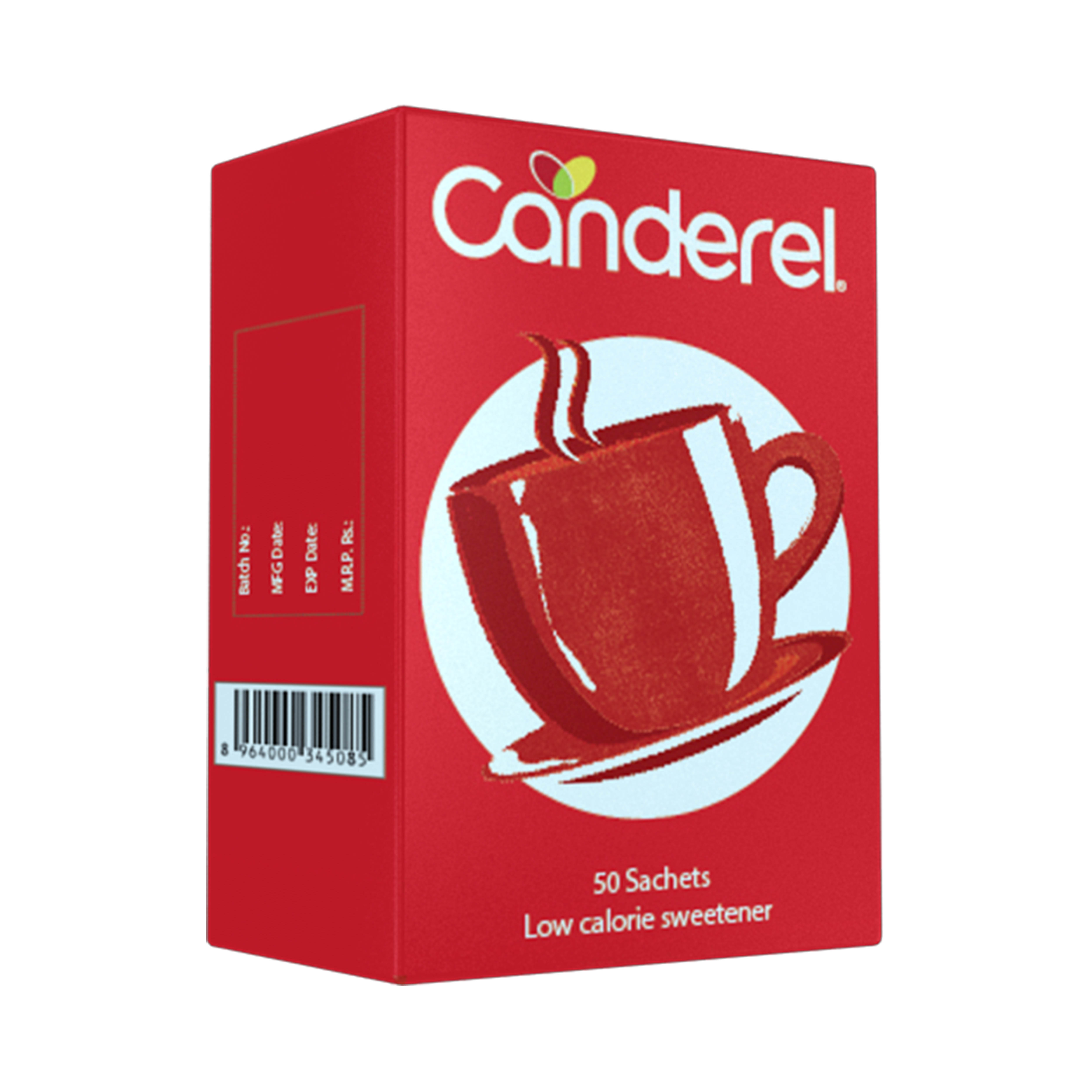 CANDEREL LOW CALORIE SWEETENER 50 SACHETS BOX