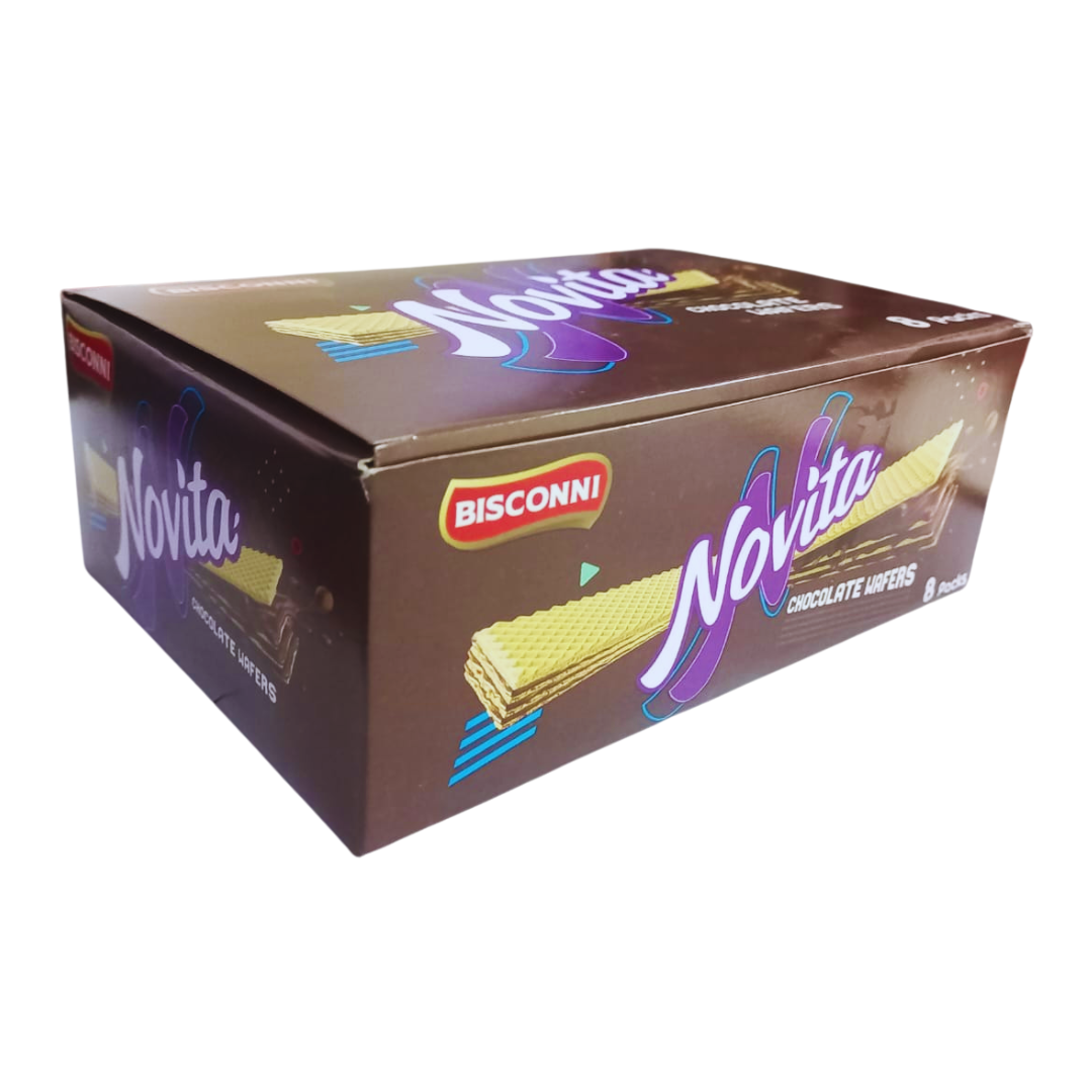 BISCONNI NOVITA CHOCOLATE WAFERS 40GM 8PCS BOX