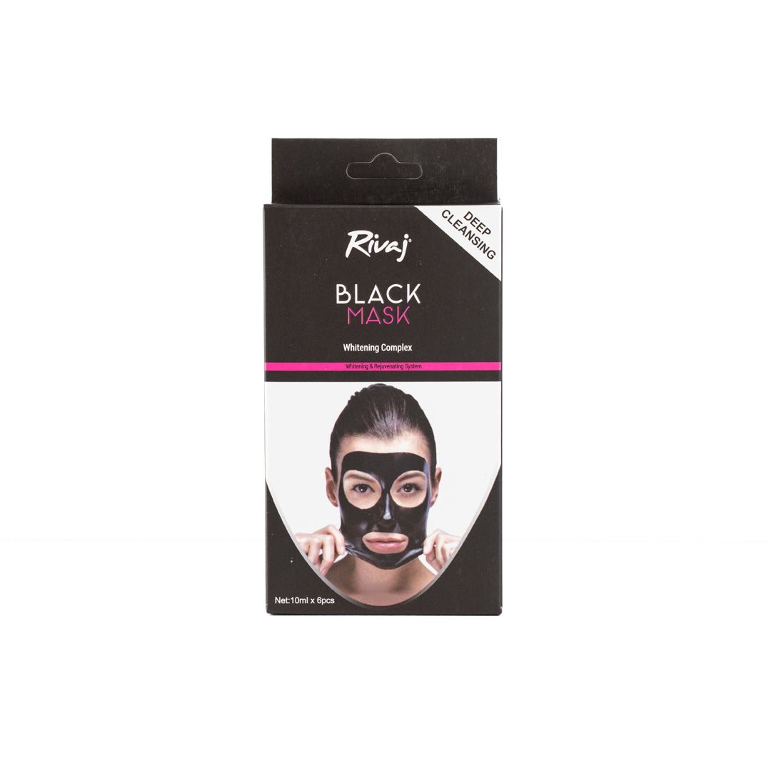 RIVAJ BLACK MASK WHITENING COMPLEX 6PCS