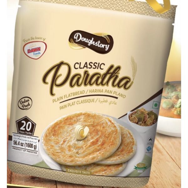 DAWN FOODS CLASSIC PARATHA PLAIN FLATBREAD 1600G