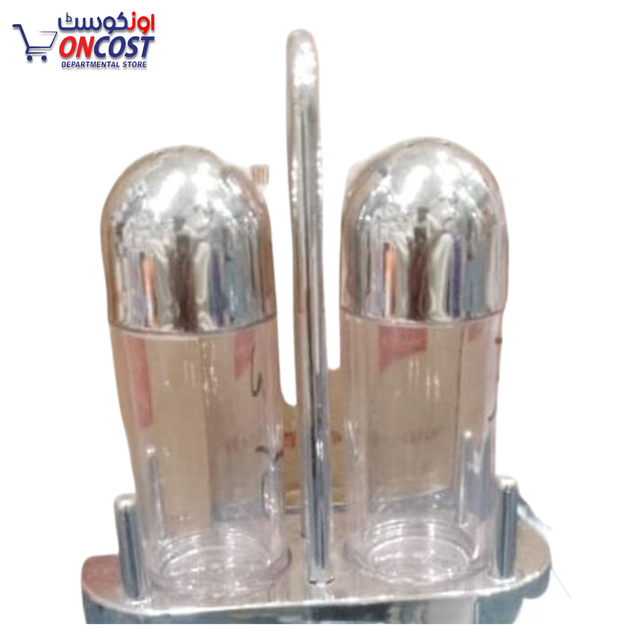 ACRYLIC SALT & PAPPER SHAKER WITH STEEL CAP SMALL