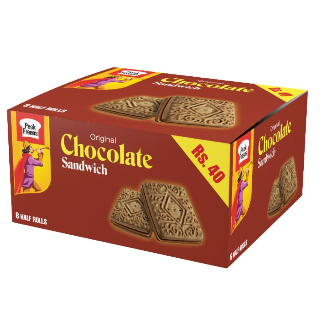 PEEK FREANS CHOCOLATE SANDWICH BISCUIT 72GM 8PCS BOX