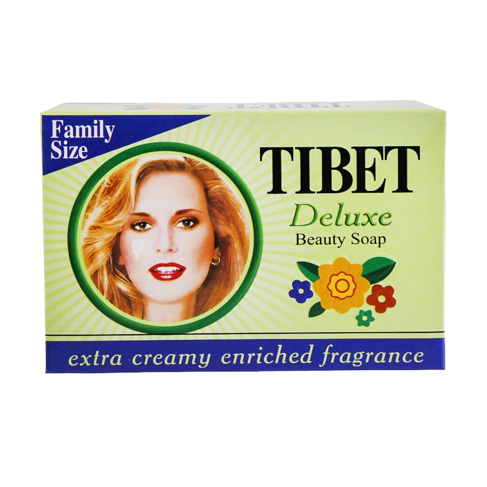 TIBET DELUXE BEAUTY SOAP GREEN FAMILY SIZE 125GM