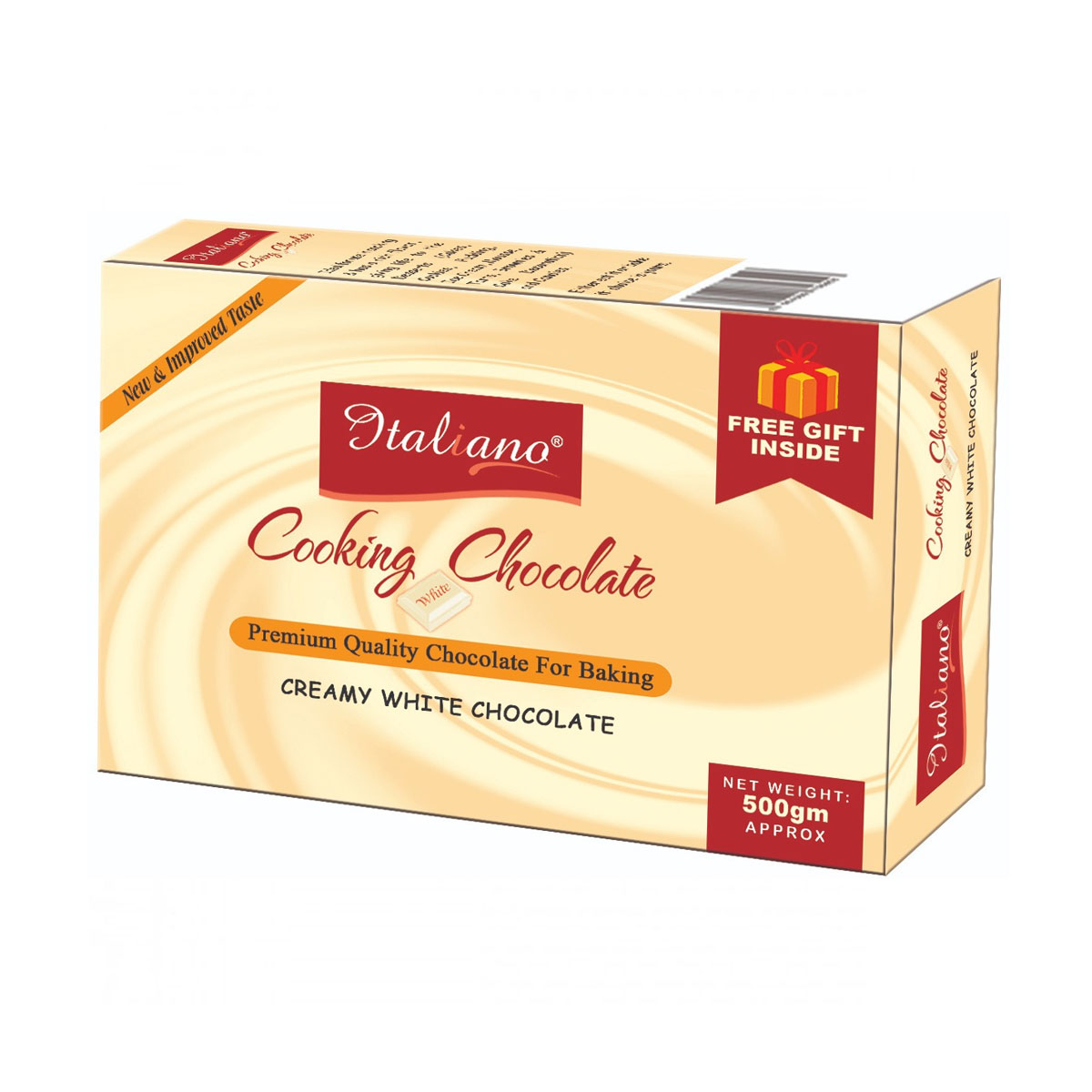 ITALIANO COOKING CREAMY WHITE CHOCOLATE 500GM