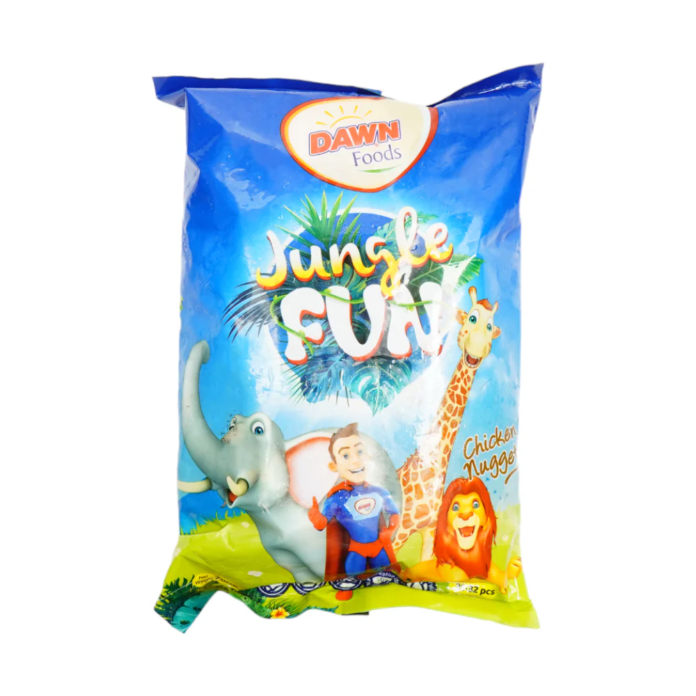 DAWN FOODS JUNGLE FUN CHICKEN NUGGETS 790G POLLY BAG