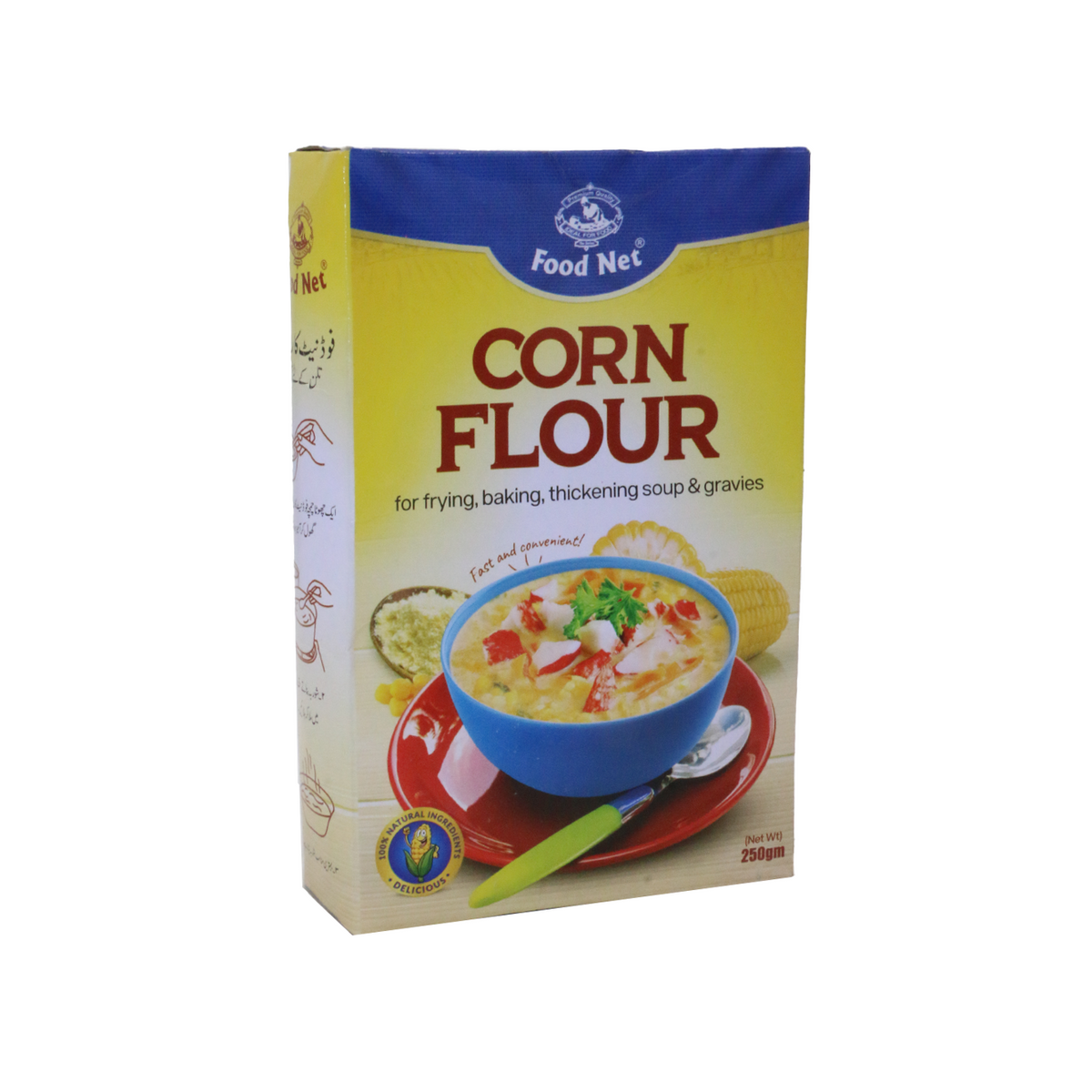 FOOD NET CORN FLOUR 250GM