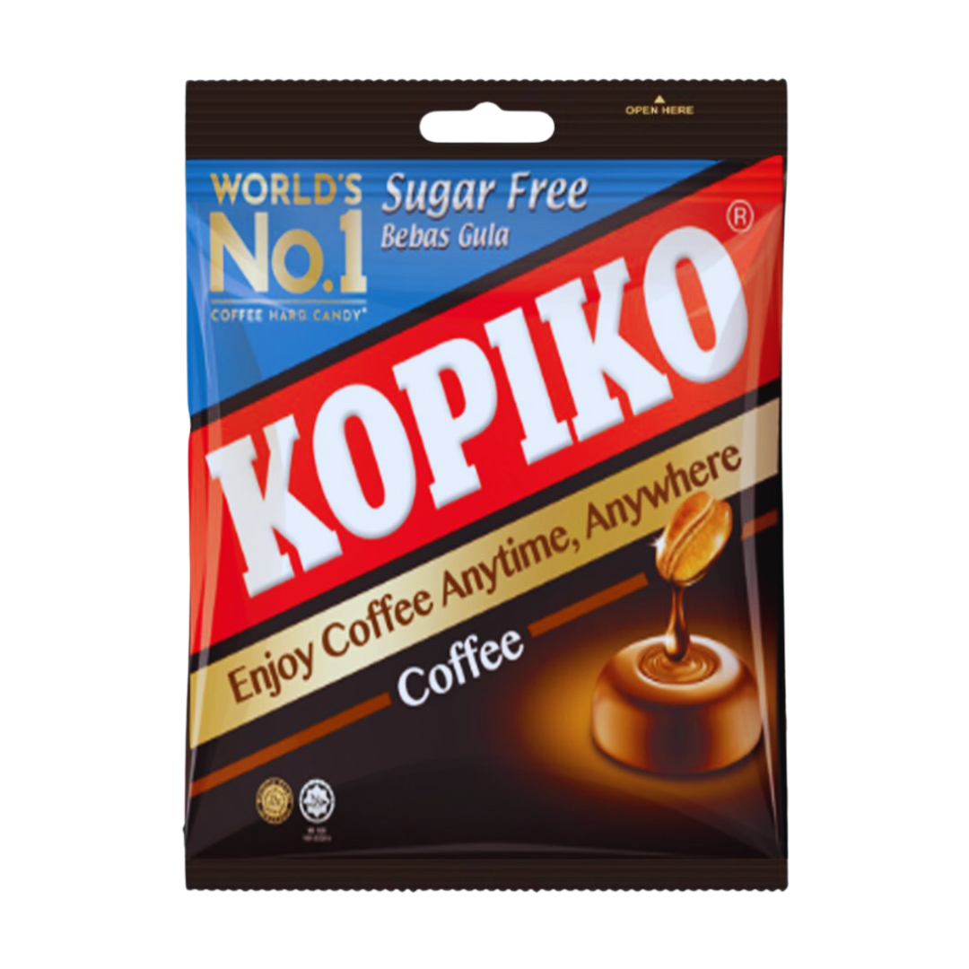 KOPIKO COFFEE CANDY SUGAR FREE POUCH 25PCS