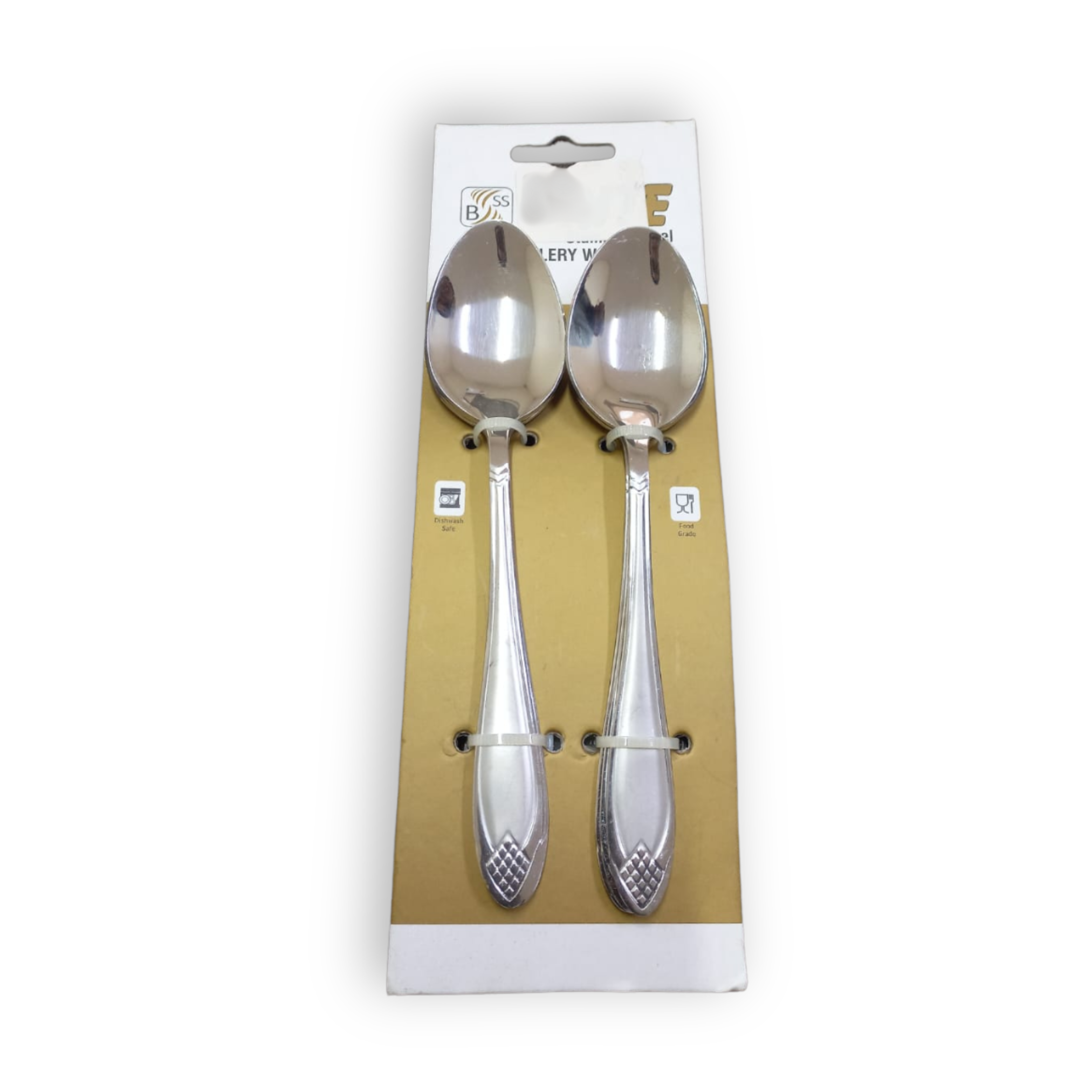 SOUP SPOON SMALL STAINLESS STEEL SILVER 6PCS NO.03