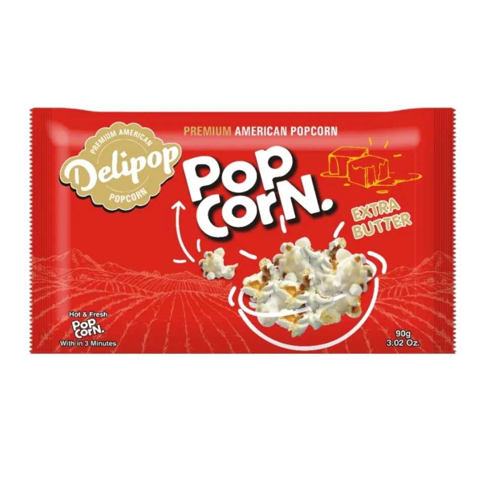 DELIPOP POPCORN EXTRA BUTTER FLAVOR 90GM