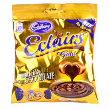 CADBURY ECLAIRS GOLD TOFFEE POUCH 45PCS 270GM