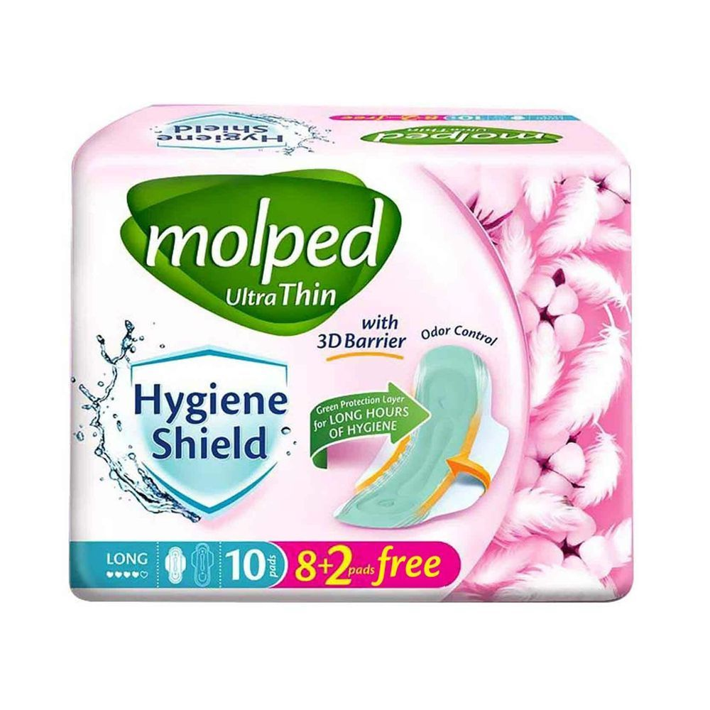 MOLPED ULTRA THIN SANITARY PAD EXTRA LONG 10PCS