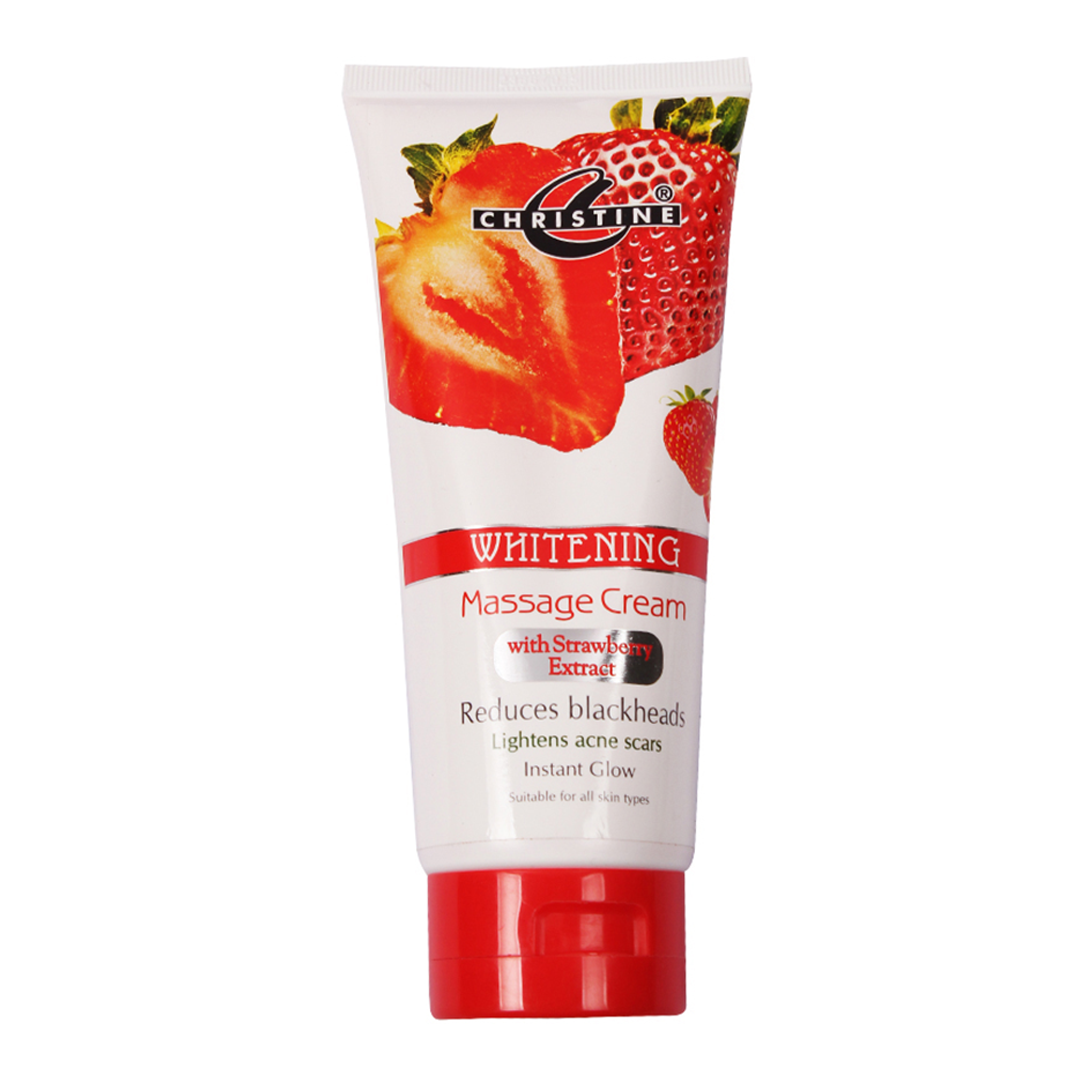 CHRISTINE WHITENING MASSAGE CREAM STRAWBERY EXT 150GM