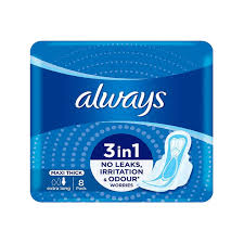 ALWAYS PADS MAXI THICK EXTRA LONG 8PC PACK