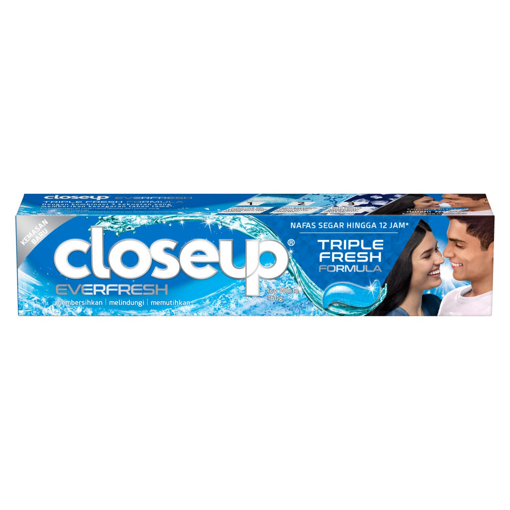 CLOSEUP TOOTHPASTE TRIPLE FRESH ICY WHITE 160GM